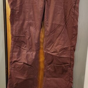 Women's Prana Halle Hiking Pants Burgundy Size 6 Regular Inseam